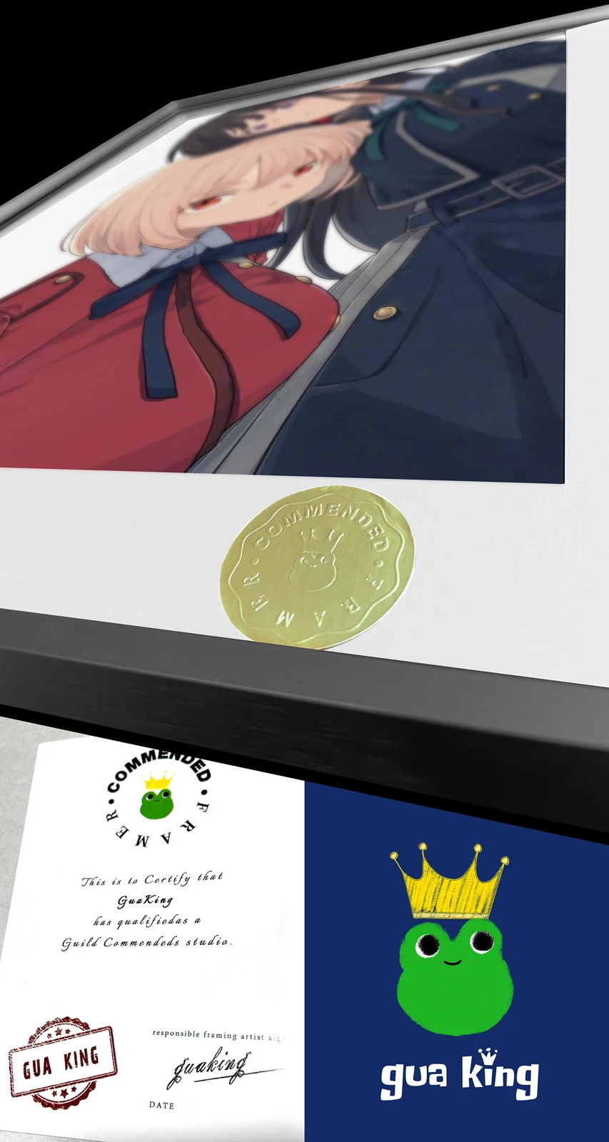 A3 & 4K Size Looking Down Chisato Nishikigi & Takina Inoue Decorative Painting - Lycoris Recoil Decoration Painting - HuangGua Studio - Image 4