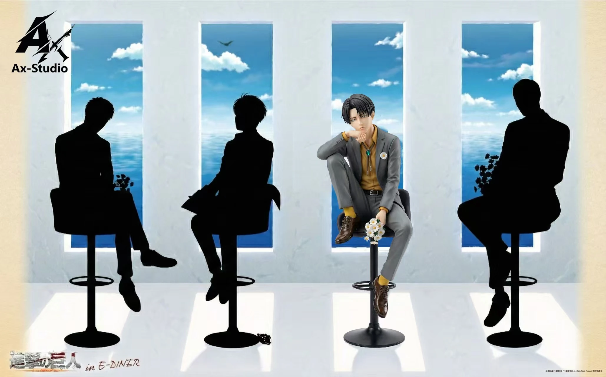 Chair Series 001 Levi Ackerman - Attack On Titan Resin Statue - AA-Studio - Image 3