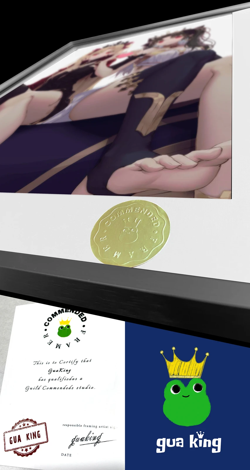 A3 & 4K Size Hand Heart Ishtar & Ereshkigal Decorative Painting - Fate/Grand Order Decoration Painting - HuangGua Studio - Image 4