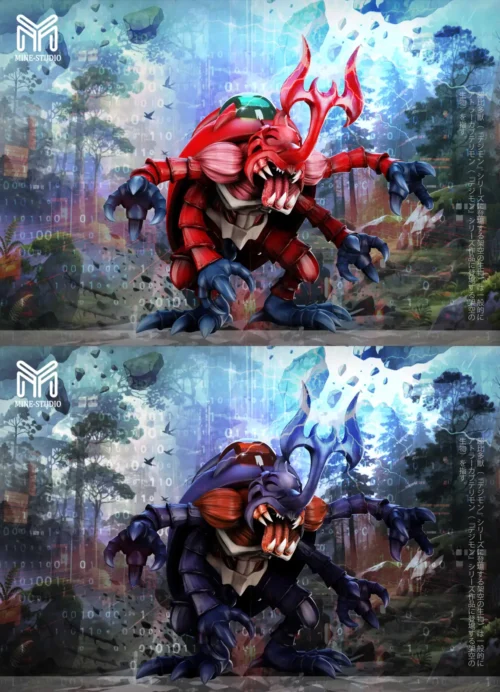 Small & Plus Scale Atlur Kabuterimon - Digimon Resin Statue - My-Studio - Image 1