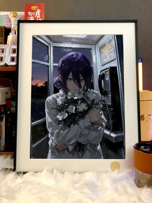 Reze in Telephone Booth Decorative Painting - Chainsaw Man - Xingkong Studio - Image 2