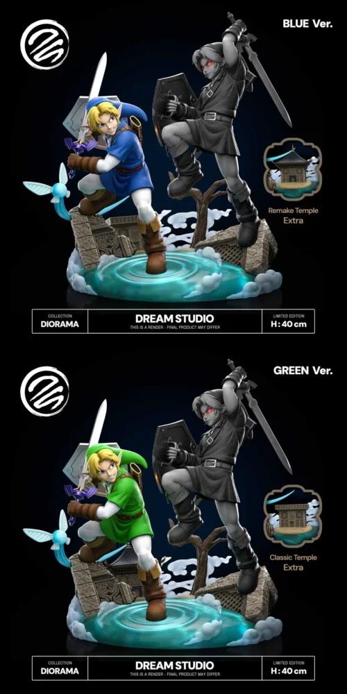 1/6 Scale Link VS Dark Link - The Legend of Zelda Resin Statue - Dream-Studio - Image 1