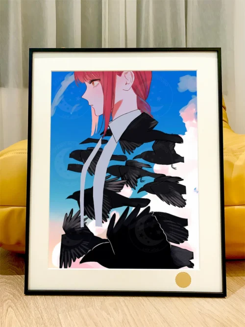 Crow Makima Decorative Painting - Chainsaw Man - Xingkong Studio - Image 1