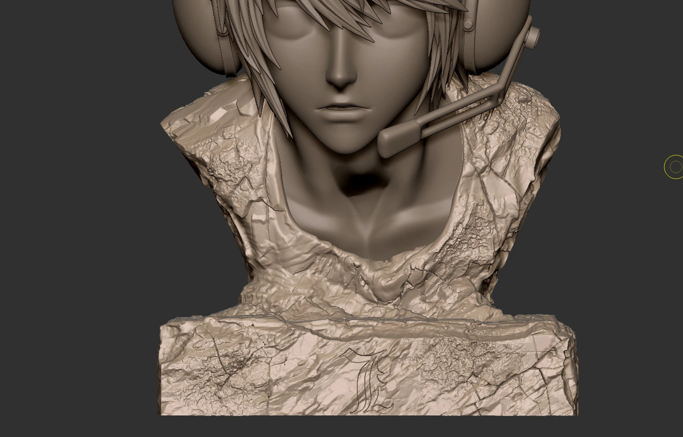 1/3 Scale L Lawliet Bust Statue - Death Note Resin Statue - Anm Studio - Image 8