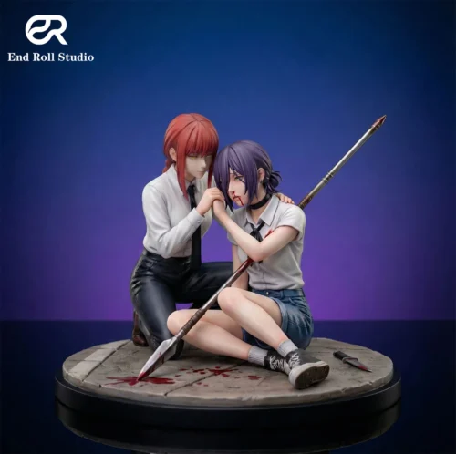 1/7 Scale Makima & Reze - Chainsaw Man Resin Statue - End Roll Studio - Image 2