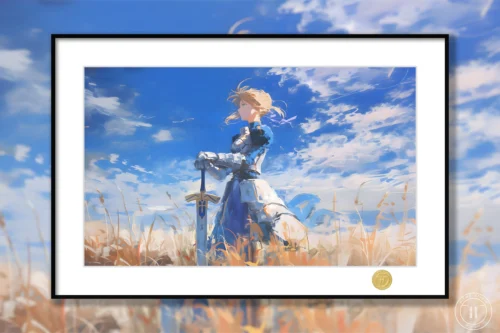 Saber Artoria Pendragon in Wind Decorative Painting - Fate/Grand Order - H-TWO Studio - Image 1