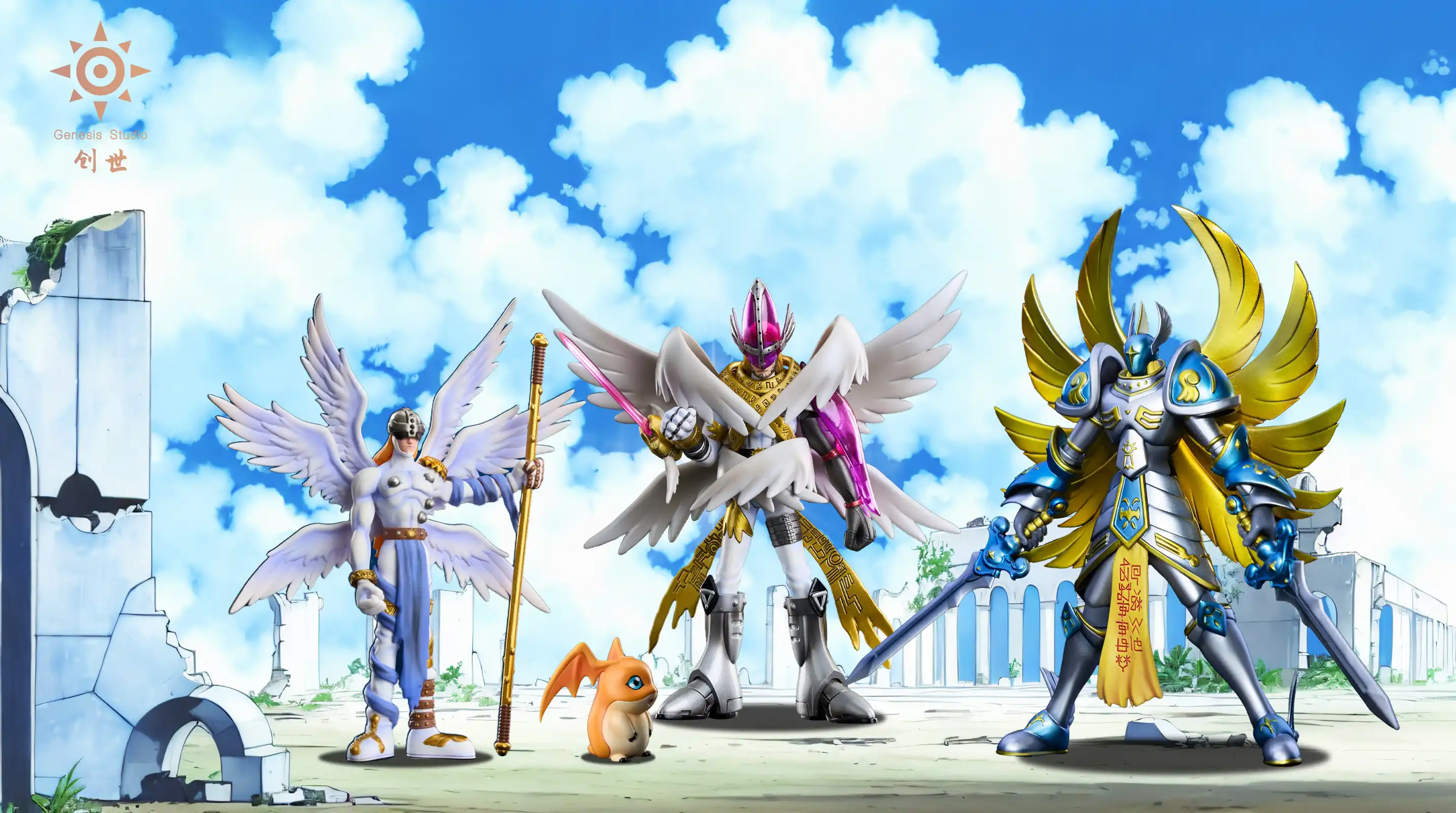 Seraphimon - Digimon Resin Statue - Genesis-Studio - Image 5