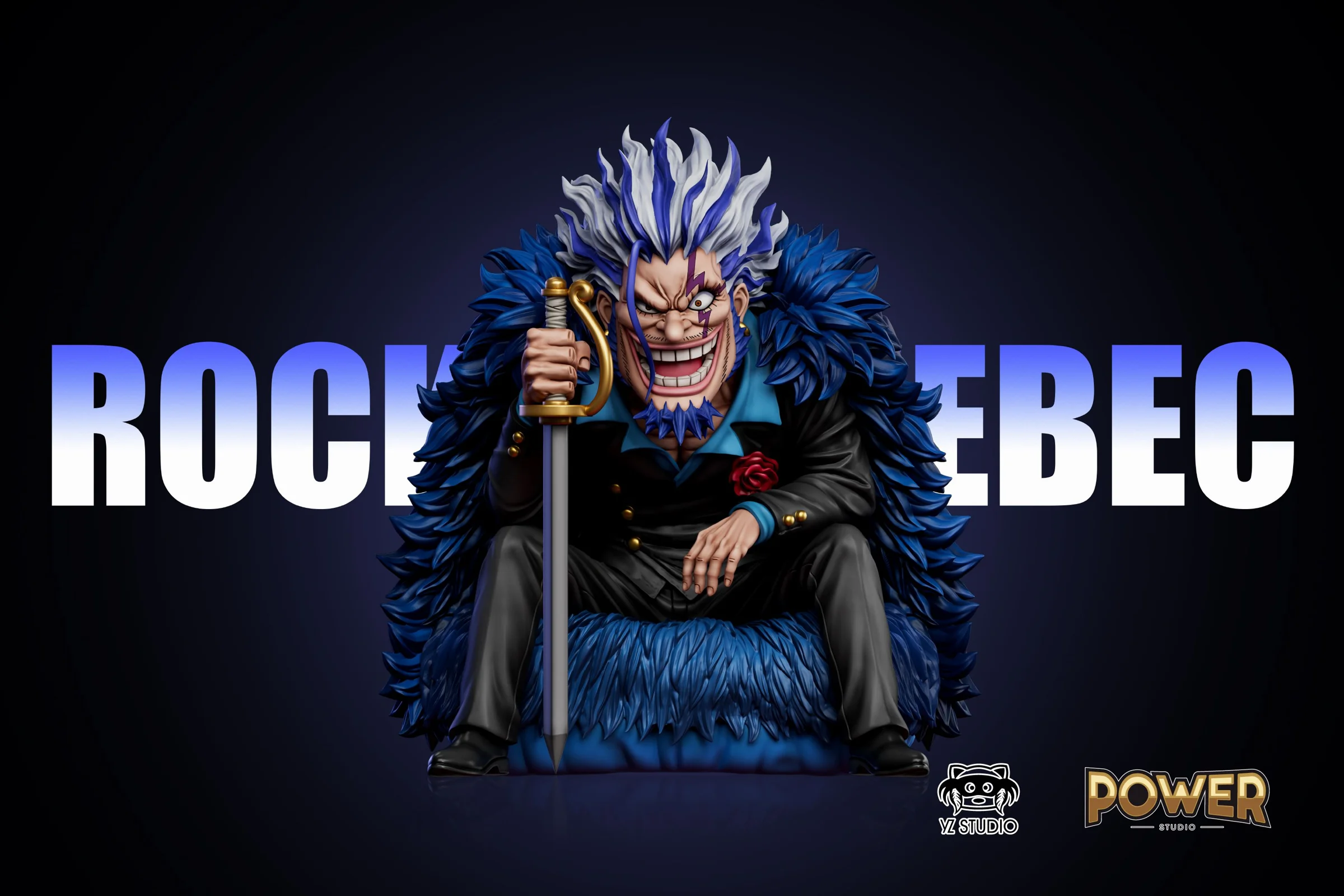 All-Star Series 014 Suit Thug Rocks D. Xebec - ONE PIECE Resin Statue - YZ Studios - Image 2