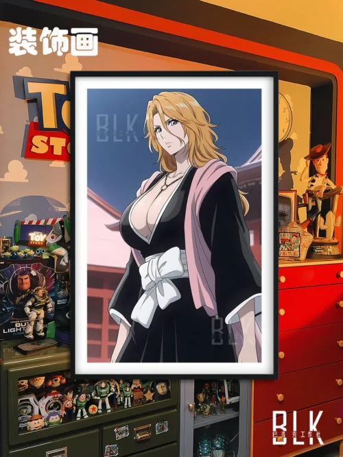 Rangiku Matsumoto Decorative Painting & Fridge Magnet - Bleach - BLK Studio