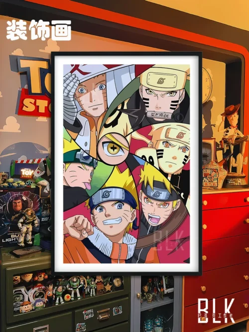 Naruto Uzumaki Growing Up Decorative Painting & Fridge Magnet - Naruto - BLK Studio