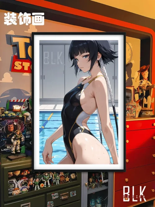 Swimsuit Ver. Soifon Decorative Painting & Fridge Magnet - Bleach - BLK Studio