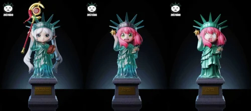 Statue of Liberty Cosplay Frieren & Anya Forger - Frieren: Beyond Journey's End SPY X FAMILY Resin Statue - ZhengHuo Studio - Image 1