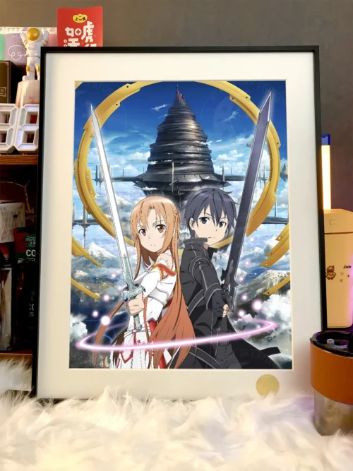 Asuna Yuuki & Kazuto Kirigaya Decorative Painting - Sword Art Online - Xingkong Studio - Image 2