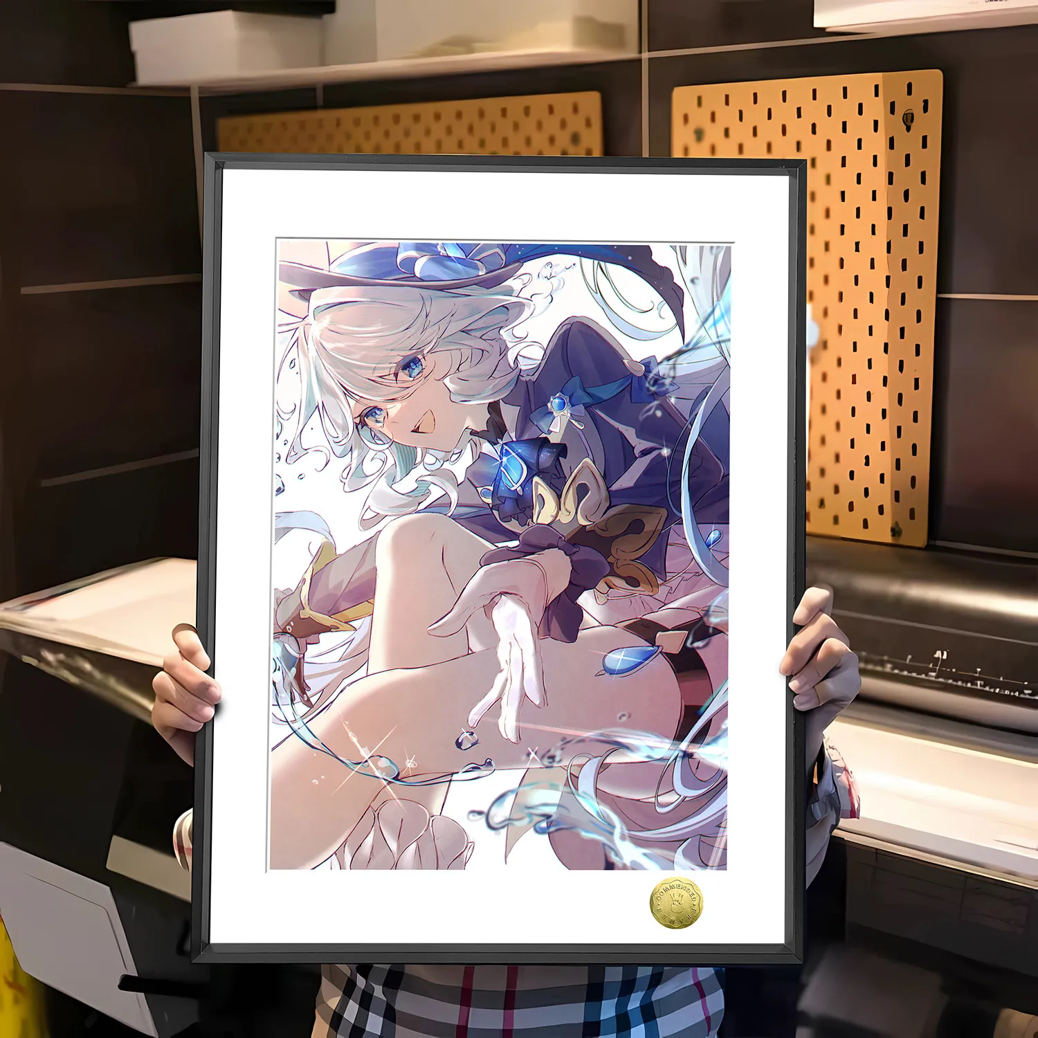 A3 & 4K Size Fontaine Furina Decorative Painting - Genshin Impact Decoration Painting - HuangGua Studio - Image 1