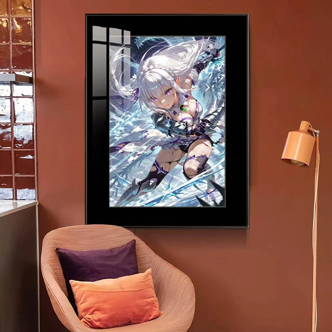 Battle Mode Emilia Decorative Painting - Re:Starting Life From Zero in a Different World Decorative Painting - JuZi Studio - Image 3