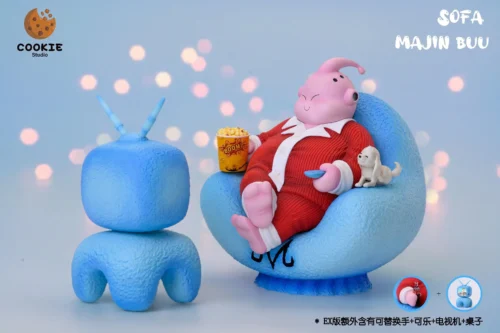 SD Scale Majin Buu On The Sofa - Dragon Ball Resin Statue - Cookie Studios [In Stock] - Dragon Ball