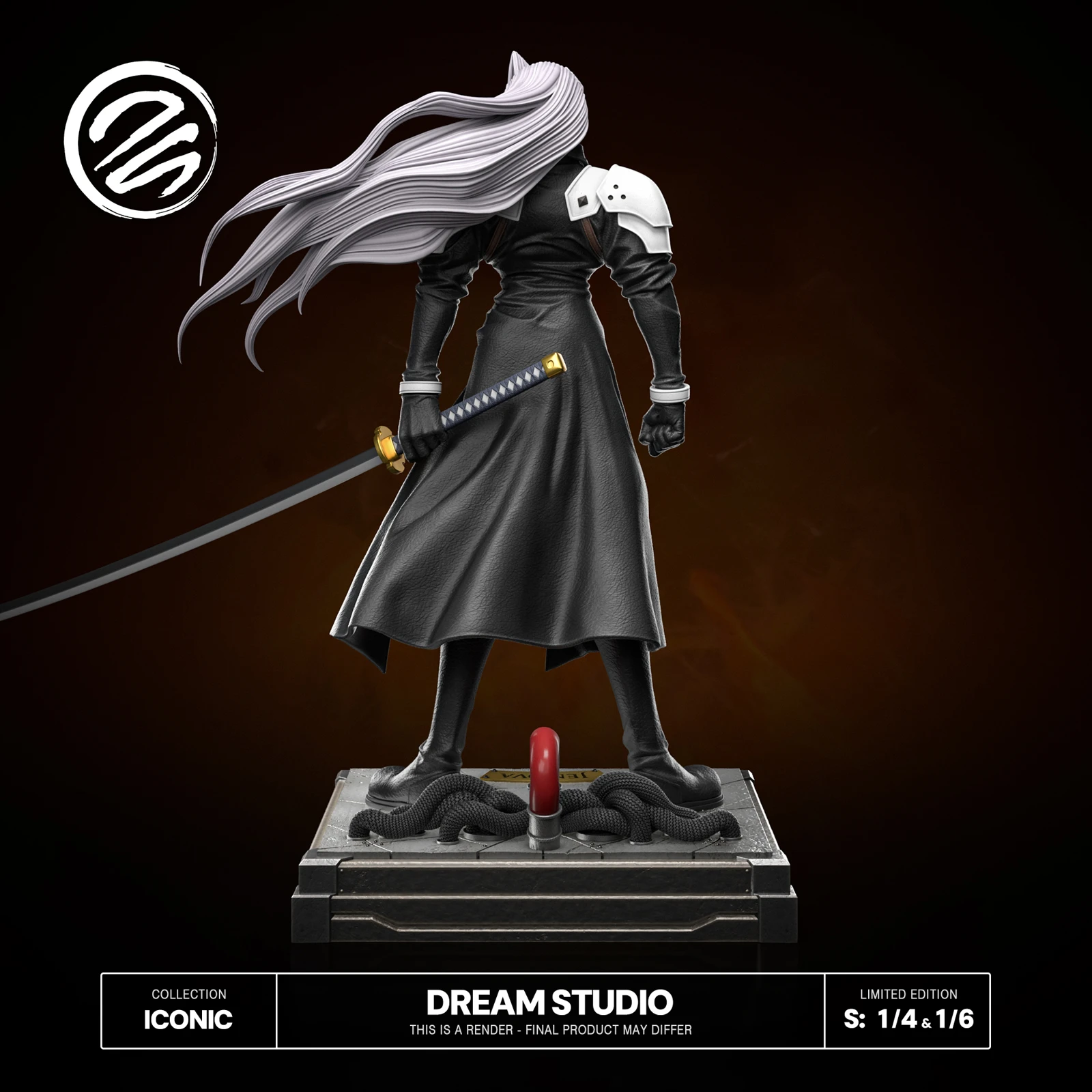 1/6 & 1/4 Scale Sephiroth - (FF7) Final Fantasy VII Resin Statue - Dream-Studio - Image 7