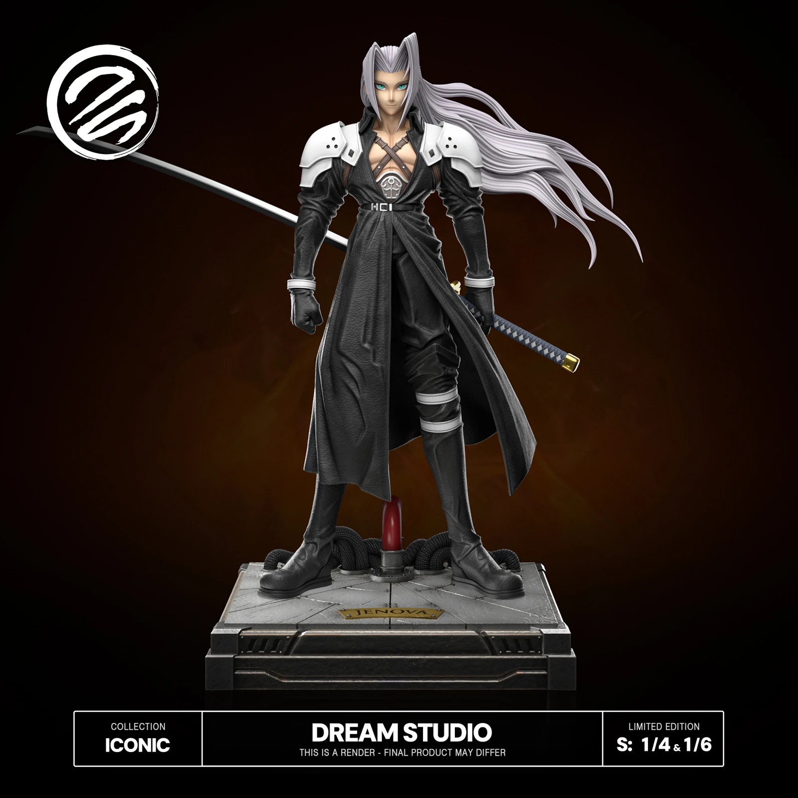 1/6 & 1/4 Scale Sephiroth - (FF7) Final Fantasy VII Resin Statue - Dream-Studio - Image 2