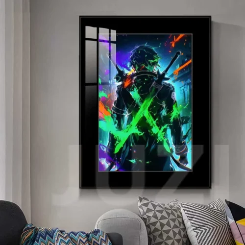 Dual Swords Kazuto Kirigaya Decorative Painting - Sword Art Online Decorative Painting - JuZi Studio - Image 2