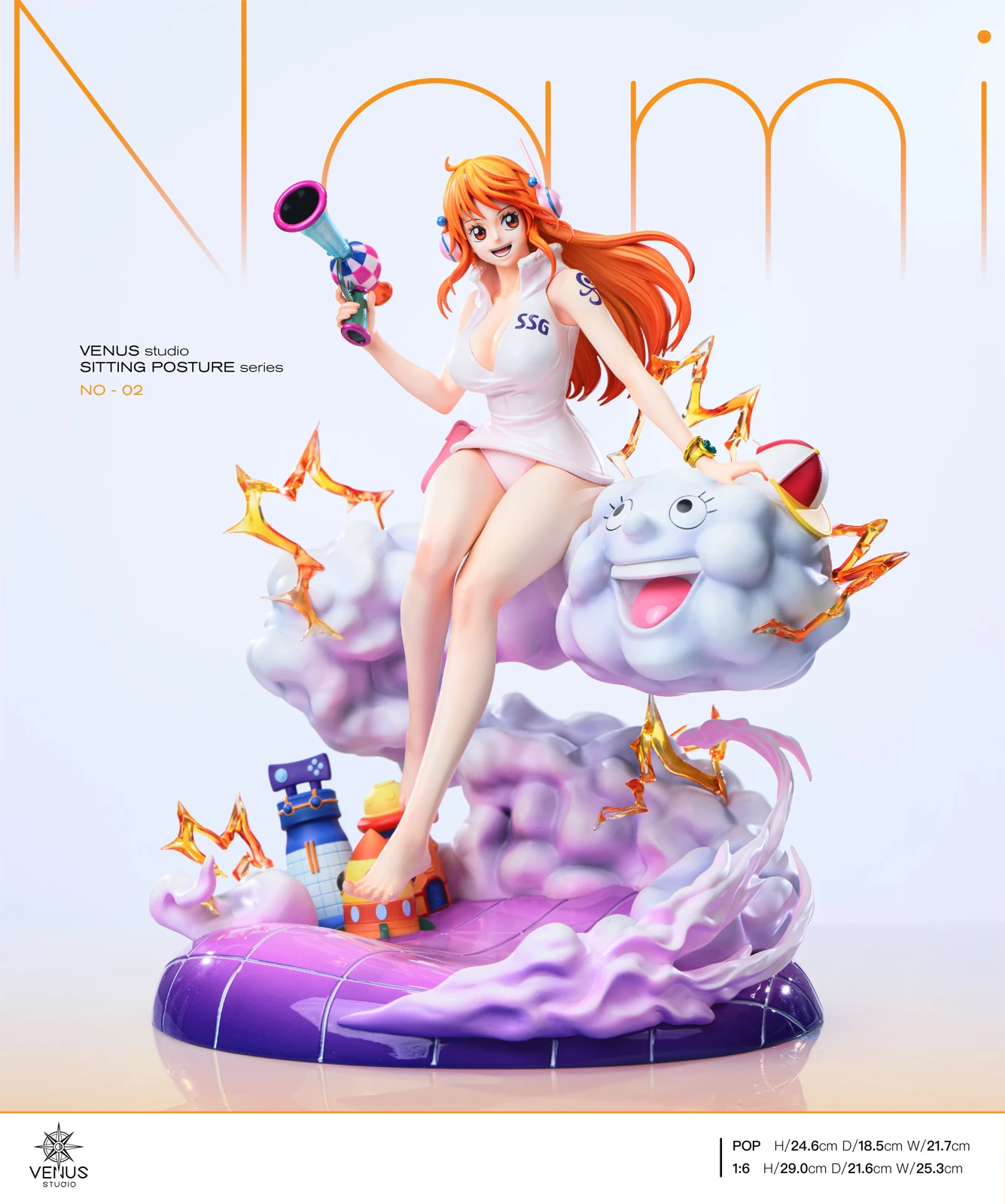 POP & 1/6 Scale Egghead Island Arc Nami - ONE PIECE Resin Statue - QiMing Studios - Image 3