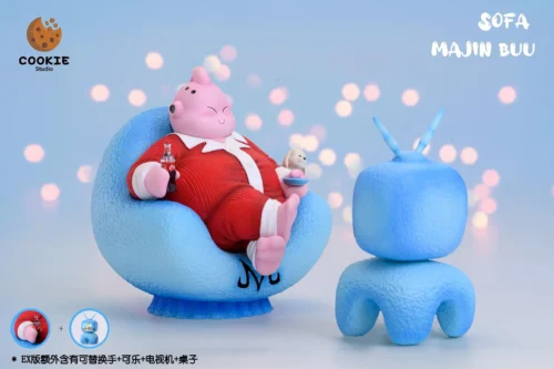 SD Scale Majin Buu On The Sofa - Dragon Ball Resin Statue - Cookie Studios [In Stock] - Dragon Ball