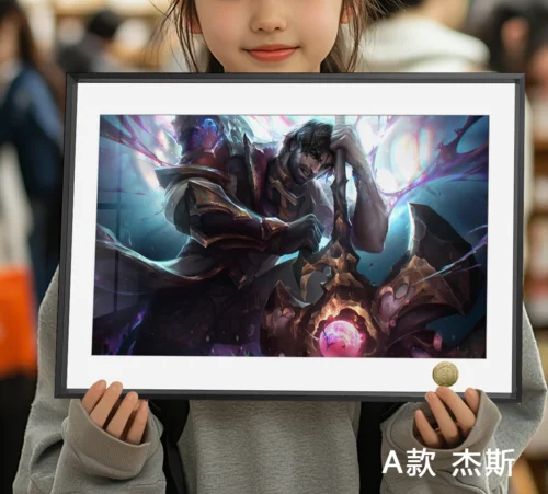 A3 & 4K Size Jayce & Viktor Decorative Painting - League of Legends (LOL) Decoration Painting - HuangGua Studio - Image 2