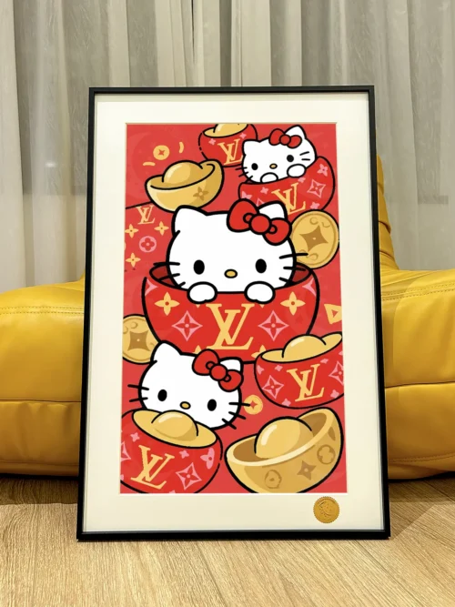 Fortune Kitty Decorative Painting - Hello Kitty - Xingkong Studio - Image 1