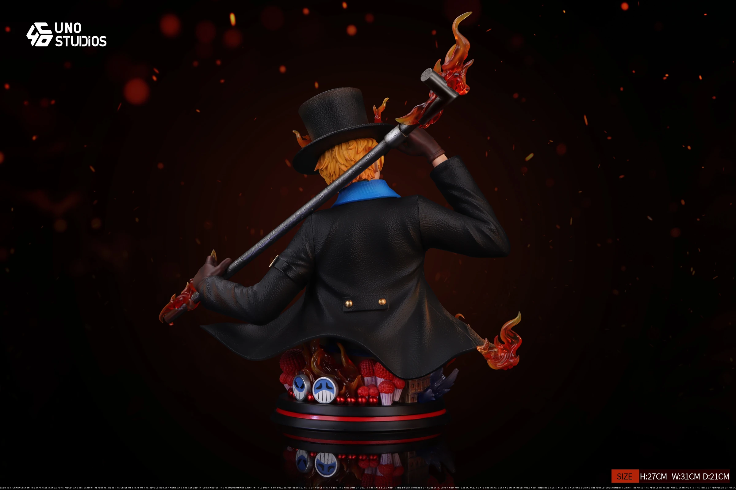 1/4 Scale Sabo Bust Statue - ONE PIECE Resin Statue - UNO Studio - Image 3