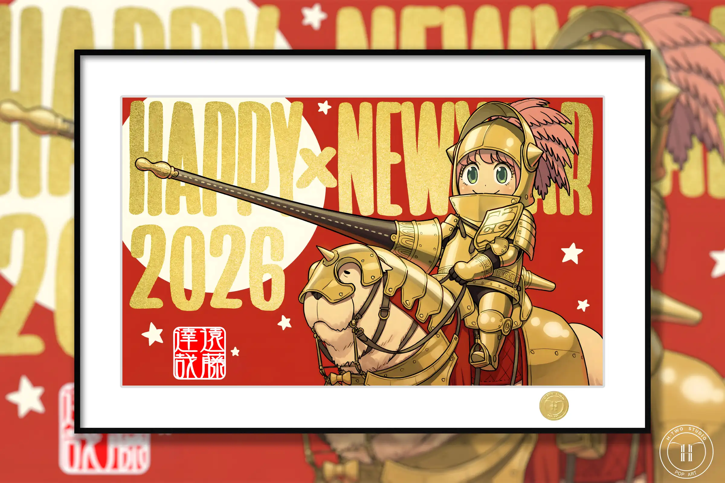 New Year Anya Forger Decorative Painting - SPY X FAMILY - H-TWO Studio - Image 1