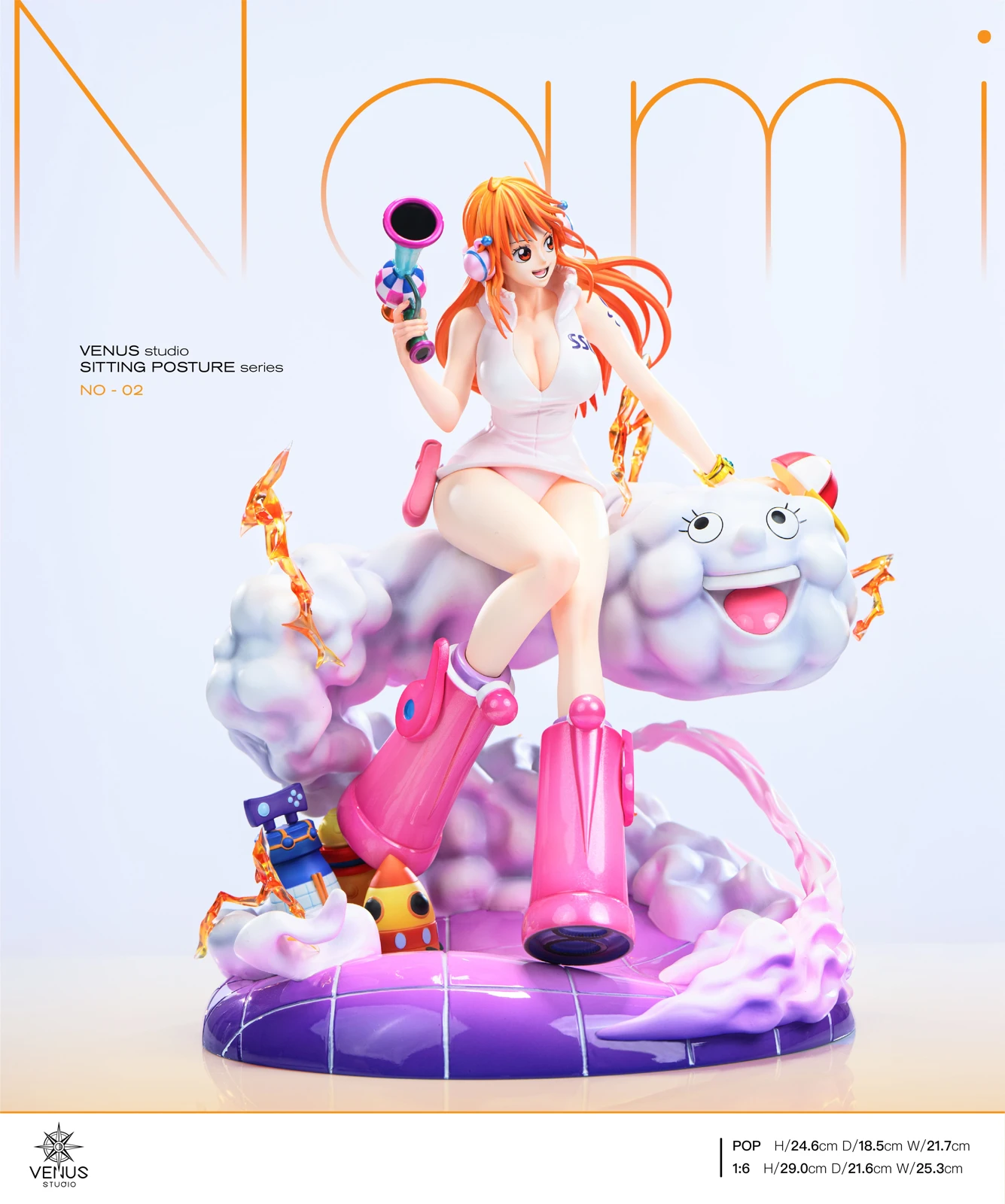 POP & 1/6 Scale Egghead Island Arc Nami - ONE PIECE Resin Statue - QiMing Studios - Image 2