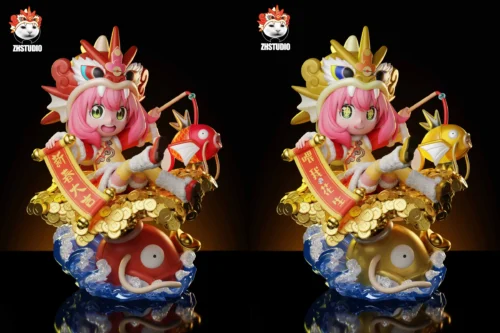 Magikarp Cosplay Anya Forger - Pokemon SPY X FAMILY Resin Statue - ZhengHuo Studio - Image 1
