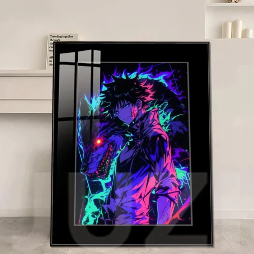 Divine Dogs Megumi Fushiguro Decorative Painting - Jujutsu Kaisen Decorative Painting - JuZi Studio - Image 1