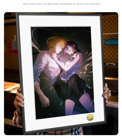 Couple Reze & Denji Decorative Painting - Chainsaw Man Decoration Painting - HuangGua Studio - Image 2