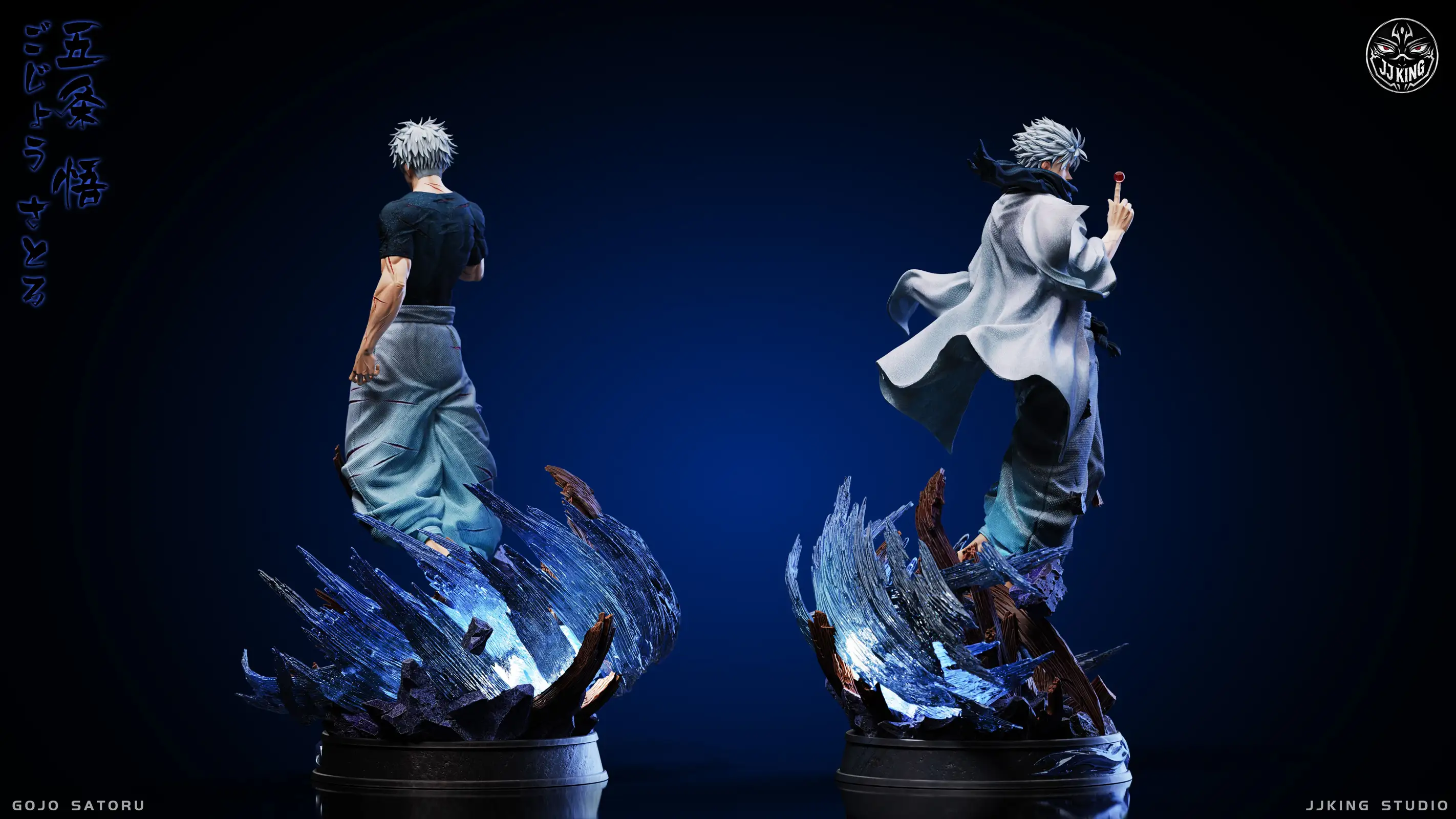 1/6 Scale Satoru Gojo with LED - Jujutsu Kaisen Statue - JJking Studio - Image 5