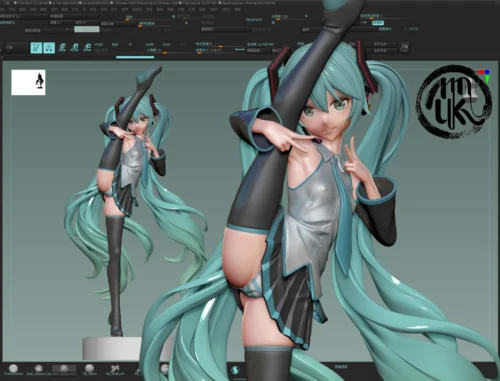 1/6 & 1/4 Scale I Pose Hatsune Miku - VOCALOID Statue - MoKu Studio - Image 2