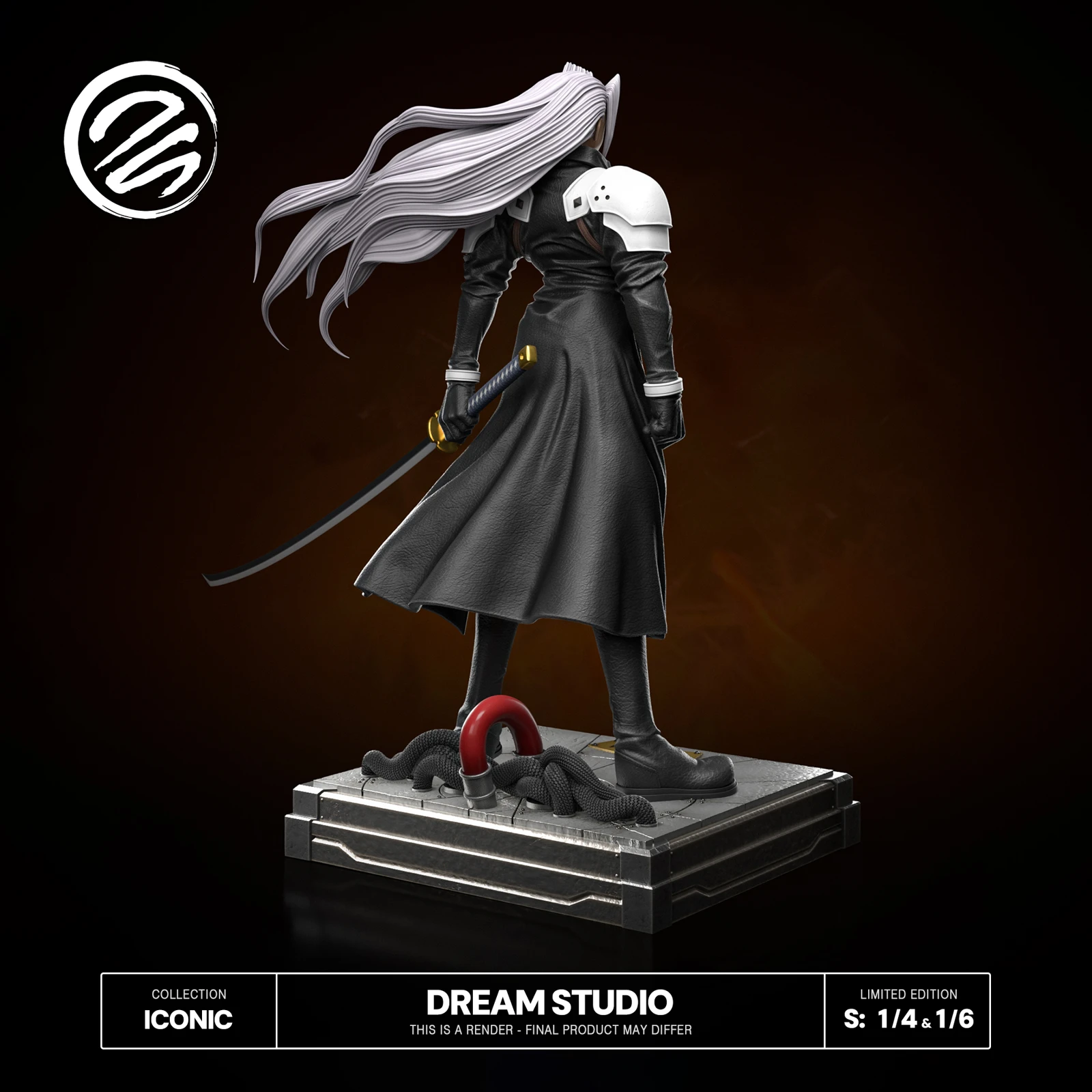1/6 & 1/4 Scale Sephiroth - (FF7) Final Fantasy VII Resin Statue - Dream-Studio - Image 6
