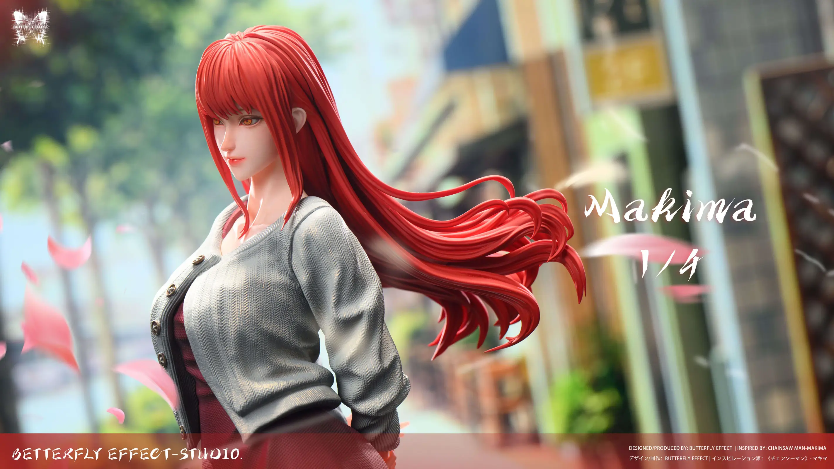 Reze & Makima - Chainsaw Man Resin Statue - Butterfly Effect Studio - Image 4