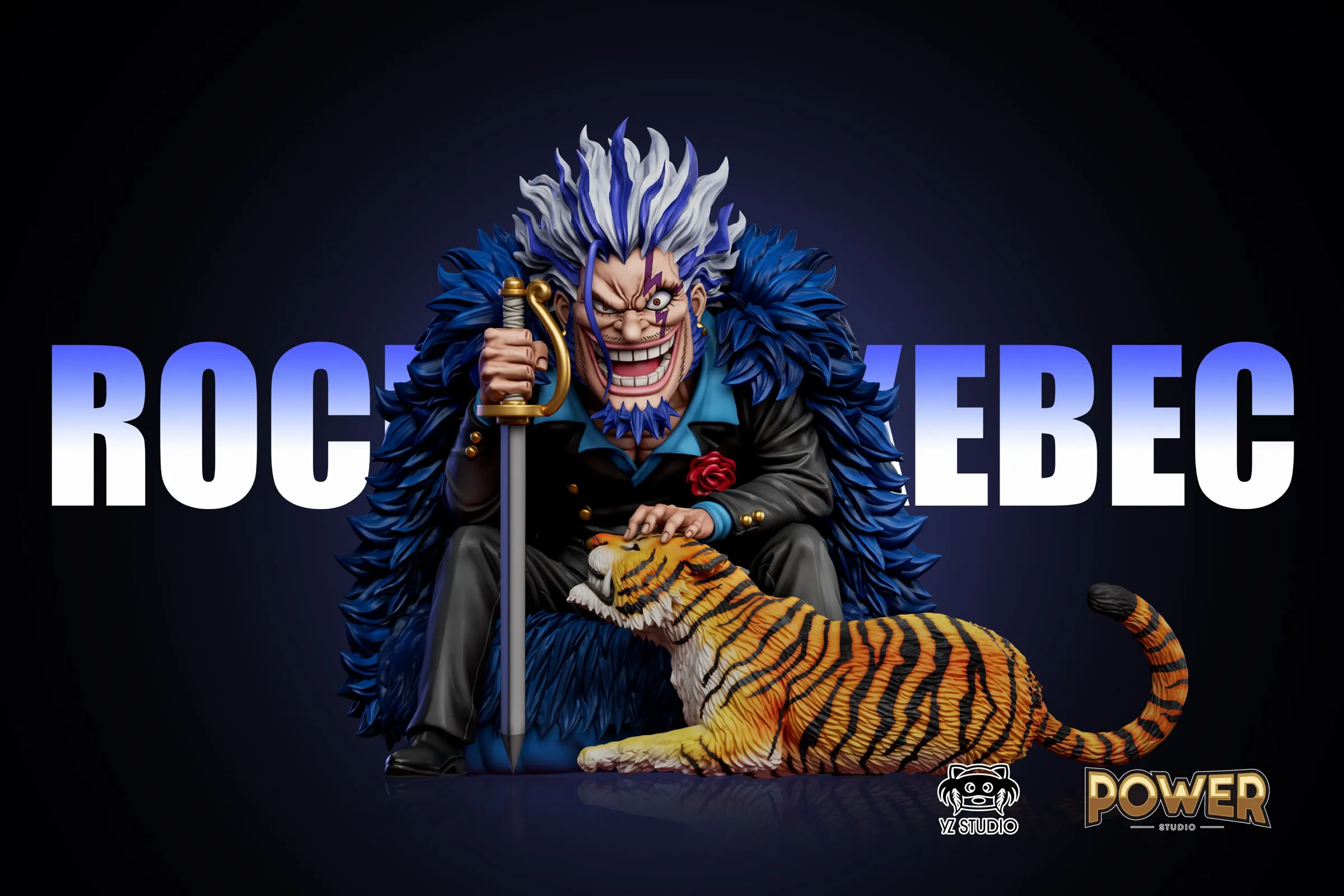 All-Star Series 014 Suit Thug Rocks D. Xebec - ONE PIECE Resin Statue - YZ Studios - Image 3