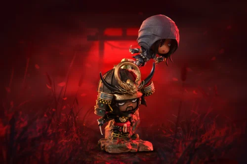 Chibi Ver. Yasuke & Fujibayashi Naoe - Assassin's Creed Shadows Official Statue - PureArts - Image 2