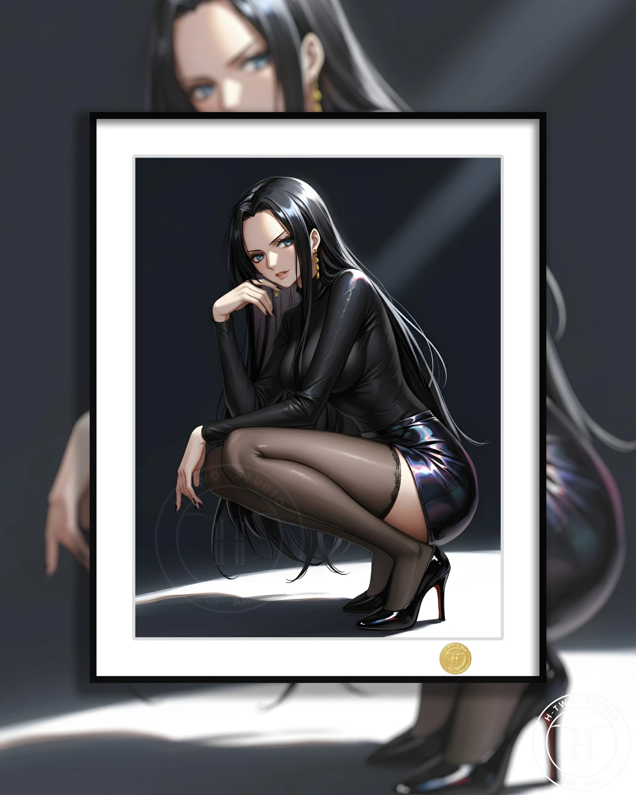 Boa Hancock Decorative Painting - ONE PIECE - H-TWO Studio - Image 1