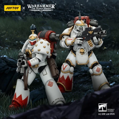 1/18 Scale Licensed White Scars MKIII & MKVI Power Armour - Warhammer 40k Statue - JOYTOY - Image 1