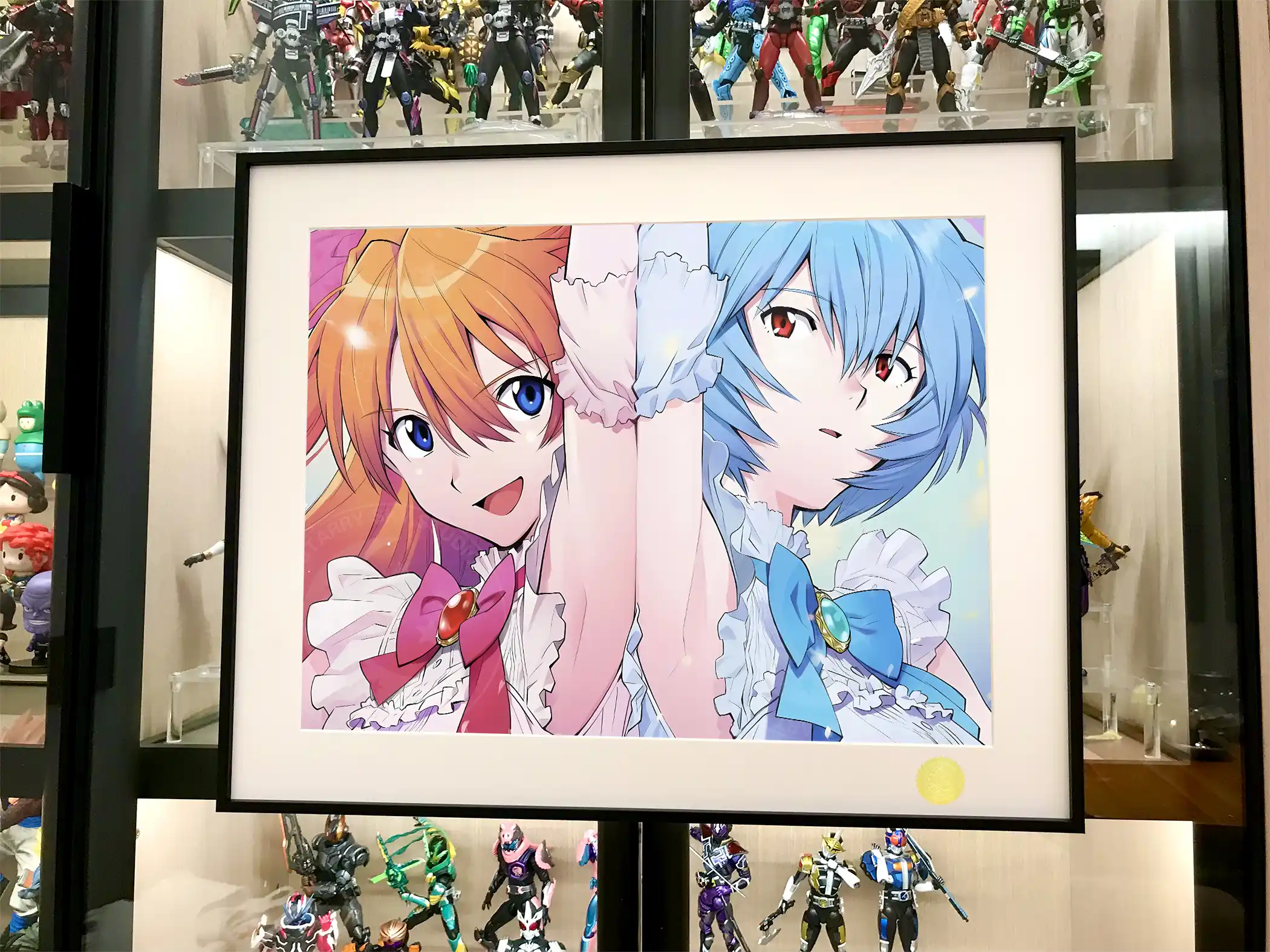 Red & Blue Asuka Langley Soryu & Rei Ayanami Decorative Painting - (EVA) Neon Genesis EVAngelion - Xingkong Studio - Image 2