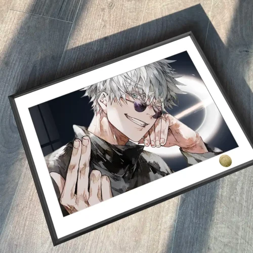 A3 & 4K Size Ikemen Satoru Gojo Decorative Painting - Jujutsu Kaisen Decoration Painting - HuangGua Studio - Image 2