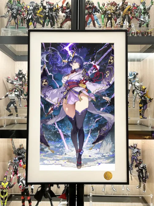 Purple Thunder Raiden Shogun Decorative Painting - Genshin Impact - Xingkong Studio - Image 2