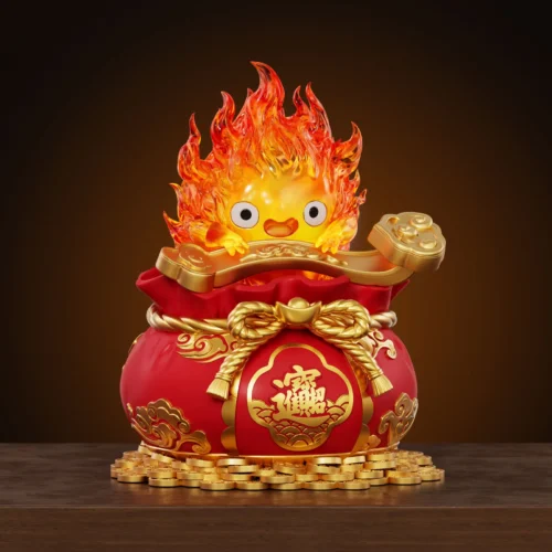 Lucky Fortune Calcifer - Howl's Moving Castle Resin Statue - WAWA Studio - Image 2