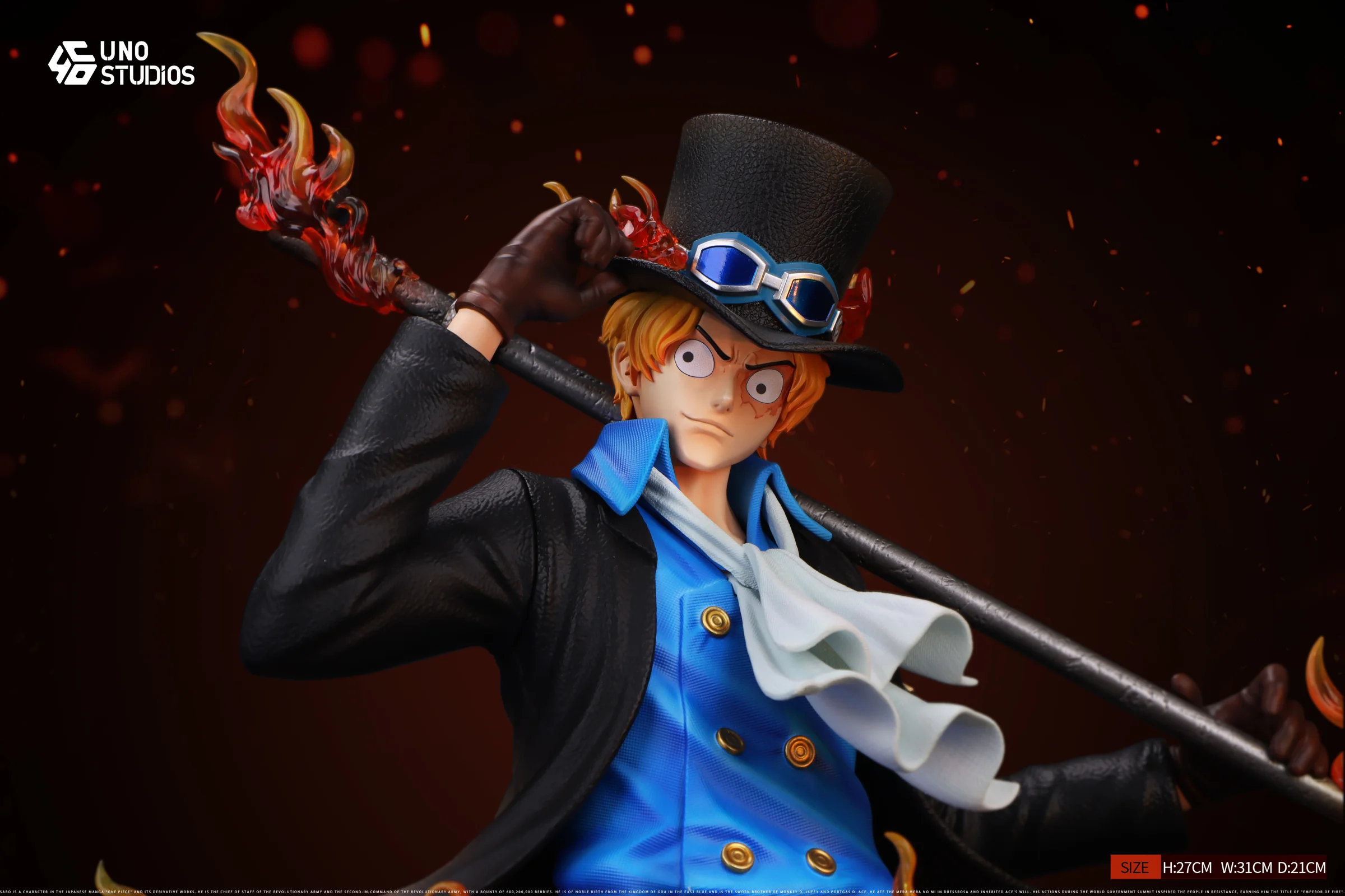 1/4 Scale Sabo Bust Statue - ONE PIECE Resin Statue - UNO Studio - Image 2