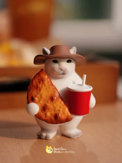 Stupid Cat Meme Series 001 - Original Design Statue - NaKeShiJiaShaDiao Studio - Image 2