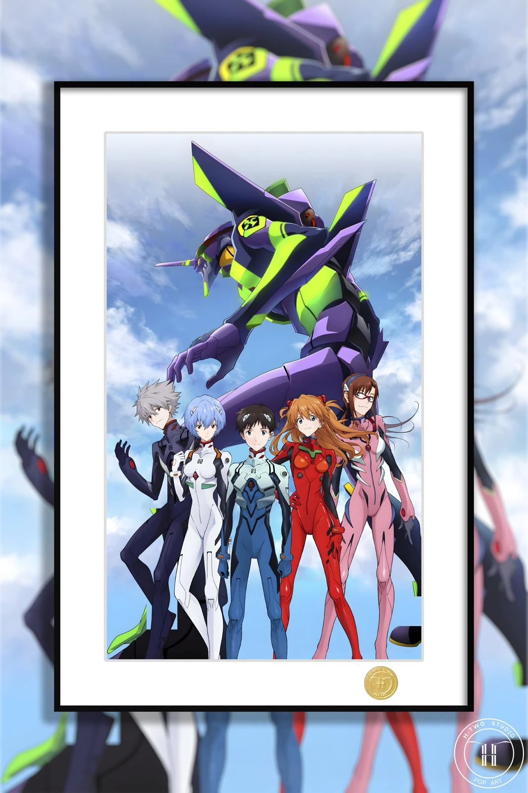 EVA Pilots Decorative Painting - (EVA) Neon Genesis EVAngelion - H-TWO Studio - Image 1