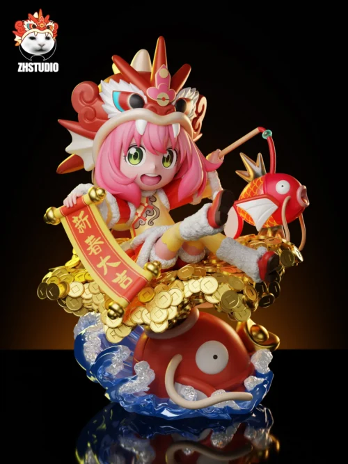 Magikarp Cosplay Anya Forger - Pokemon SPY X FAMILY Resin Statue - ZhengHuo Studio - Image 2