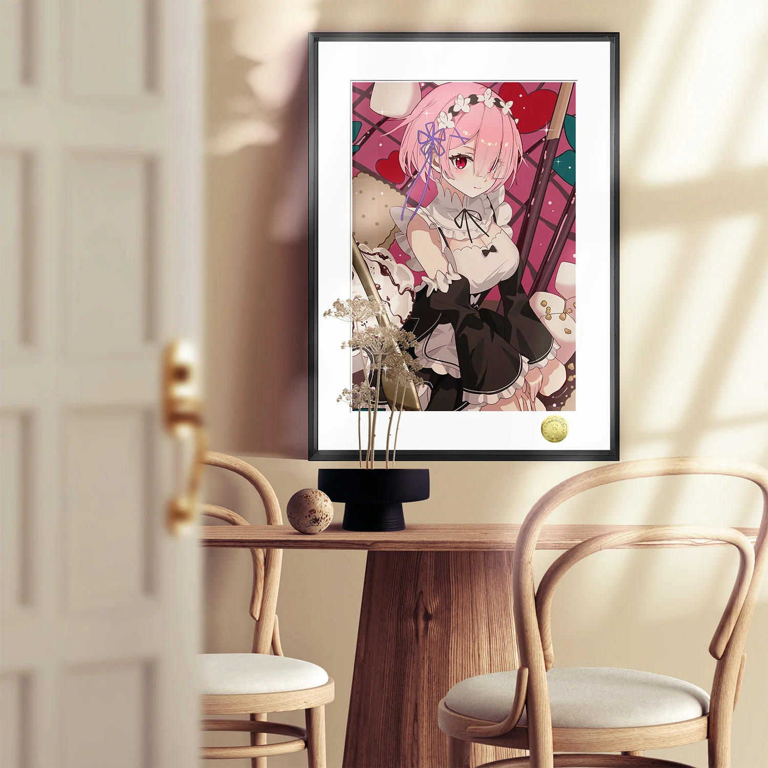 A3 & 4K Size Sweet Maid Ram Decorative Painting - Re:Starting Life From Zero in a Different World Decoration Painting - HuangGua Studio - Image 3